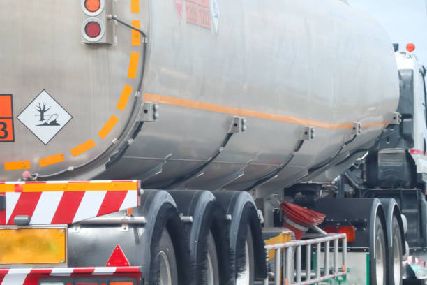 istock Vehicles for transporting dangerous chemicals 1337761440