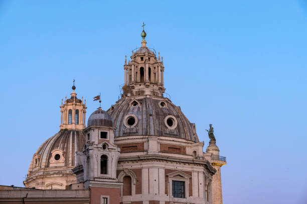 istock Architectural domes in Rome, Italy 1337762910