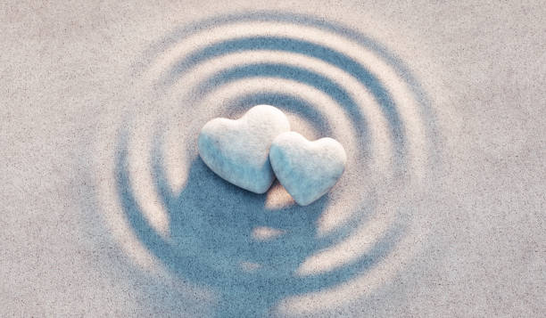 istock Heart shaped pebble - Love concept 1337768503