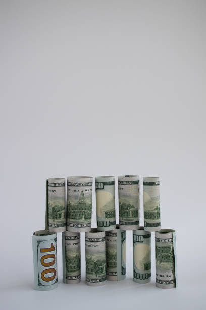 istock The construction from 100 dollars banknotes. Money construction. 1337774518