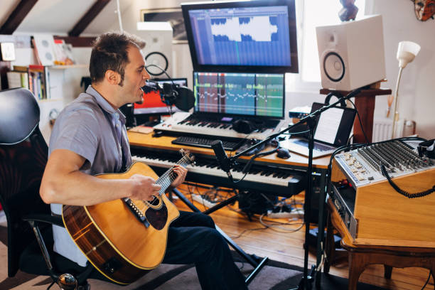 istock Inspirational time in the music studio 1337775921