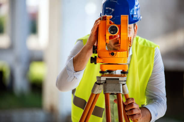 istock Picture of man construction engineer working on building site 1337778454