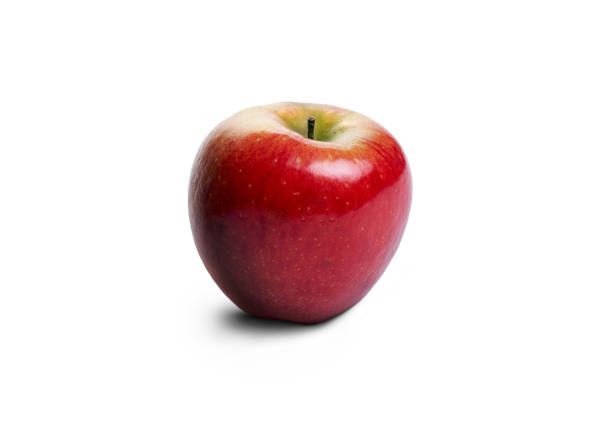 istock A juicy red apple isolated against a white. 1337778577