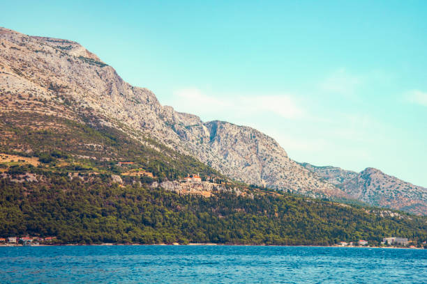 istock Franciscan monastery in the mountains, Orebic town, Croatia 1337779782