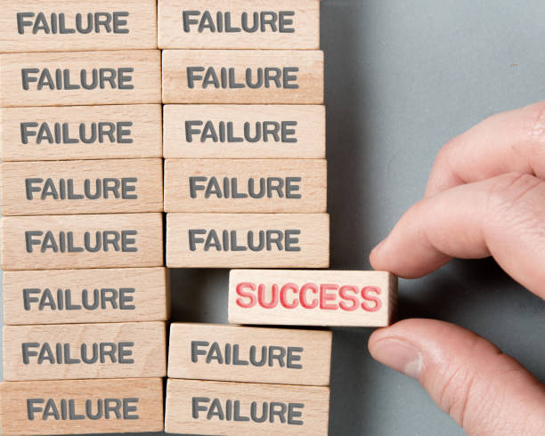istock Wooden Blocks with Failure and Success Concept 1337786481