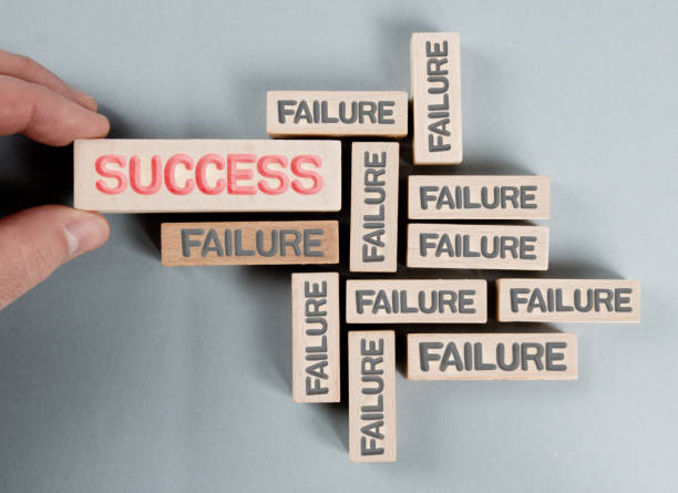 istock Wooden Blocks with Failure and Success Concept 1337786493