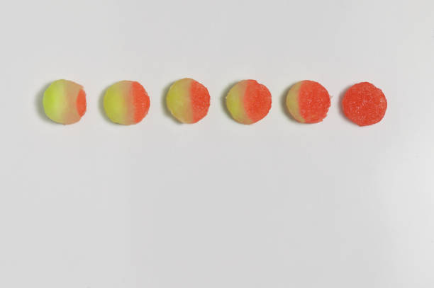 Abstract Phases Of The Moon from Watermelon Slices