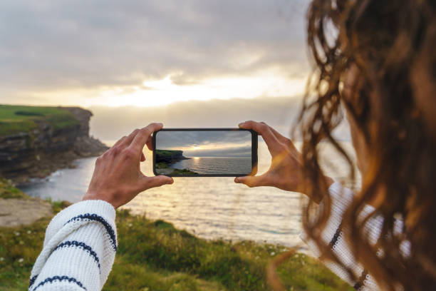 istock Horizontal view of holidays background and technology concept 1337794269