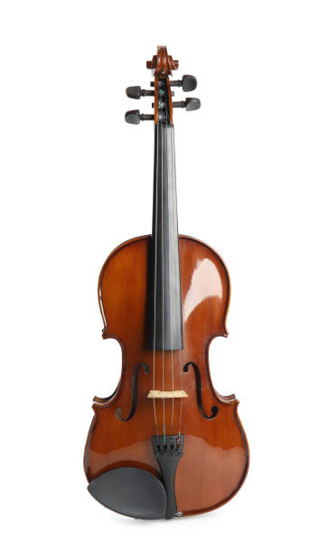 istock Beautiful classic violin isolated on white. Musical instrument 1337794360