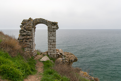 kaliacra cape virgin gate, bulgaria, near black sea coast
