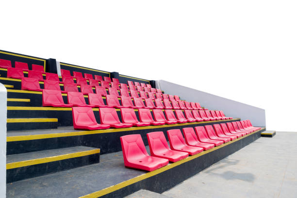 Empty stadium seating.