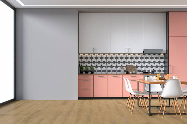 istock Modern kitchen and dining room stock photo 1337804790