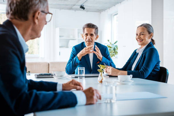istock Senior business people during meeting 1337807251