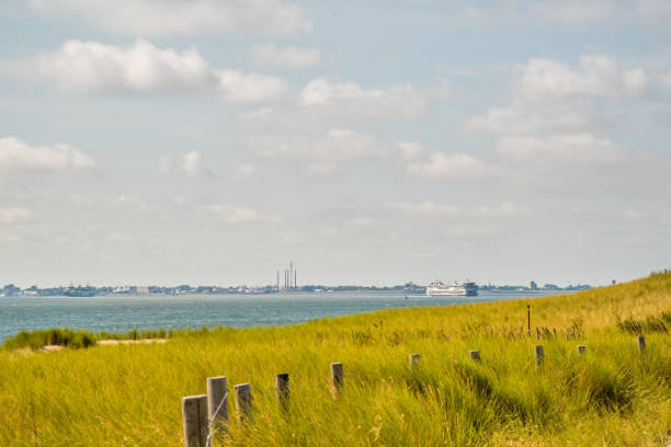 Texel, the Netherlands. August 13, 2021. Landschap van Texel met zicht op de Waddenzee. High quality photo