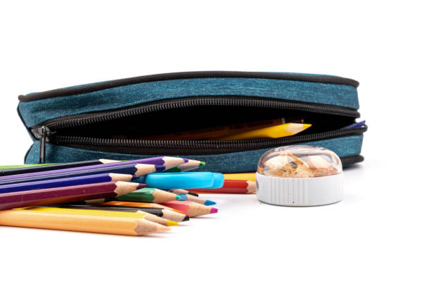 istock Pencils in case isolated on white background. 1337811678