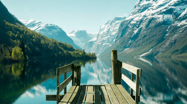 istock Norwegian fjord landscape in spring 1337818784