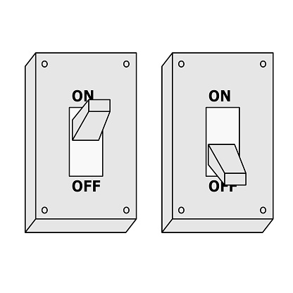 Vector Electric Switch Onoff Button Stock Illustration - Download Image ...
