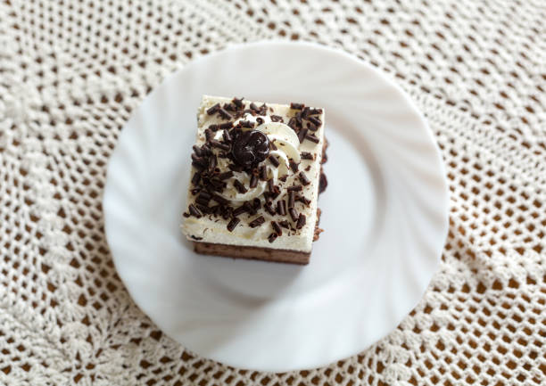 Piece of chocolate cake
