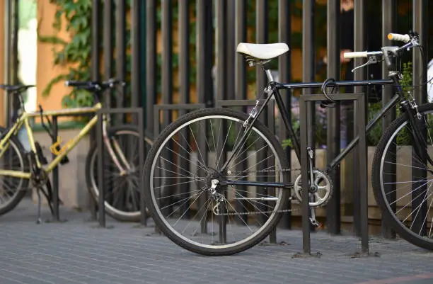 Photo of parked bicycle