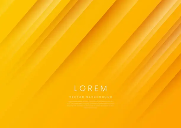 Vector illustration of Abstract yellow and orange gradient diagonal background.