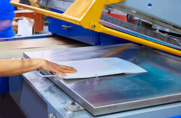 istock Serigraphy print bags machine printing factory 1337833718