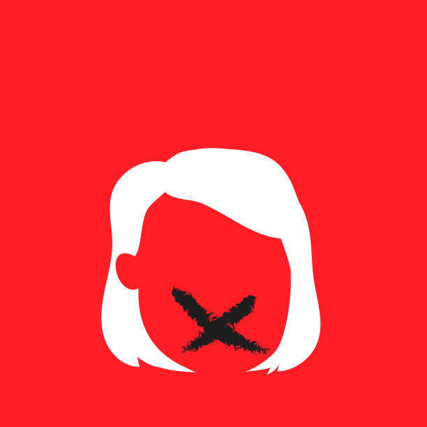 Child abuse concept. Red background, girl child portrait and black cross. Vector illustration, flat design Child abuse concept. Red background, girl child portrait and black cross. Vector illustration, flat design self harm stock illustrations
