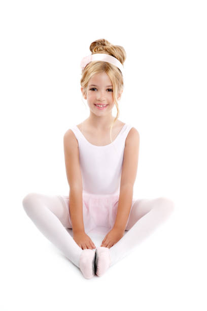 istock Ballerina little ballet children dancer stretching sitting 1337856044