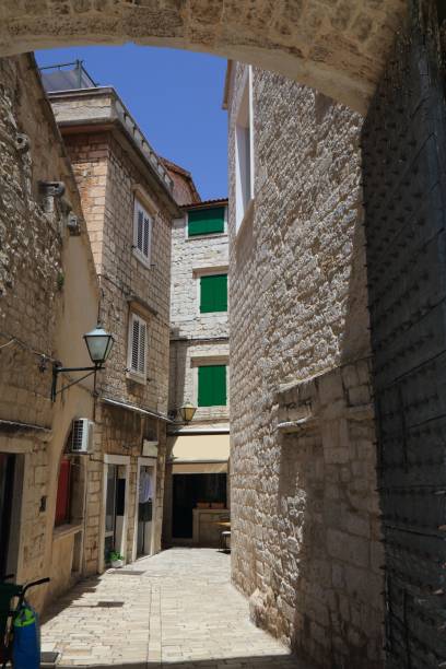 istock Narrow streets in Trogir, Croatia 1337864275