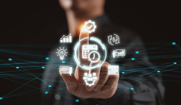 istock Business with project management time Planning business concept 1337879405