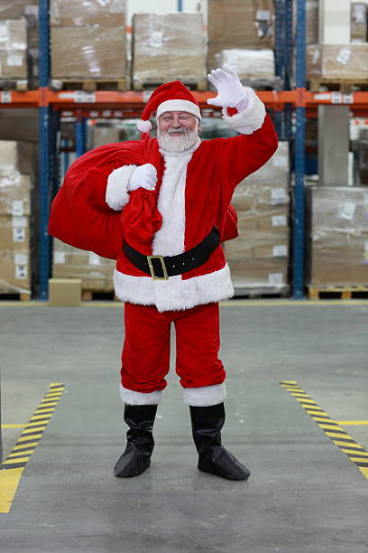 istock Santa Claus ready for Christmas,waving 133788332