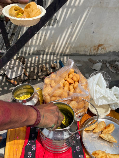 550+ Indian Street Food Pani Puri Stock Photos, Pictures & Royalty-Free