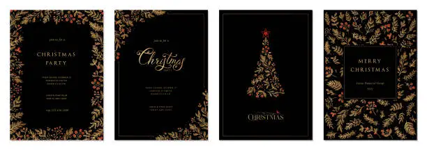 Vector illustration of Universal Christmas Templates_02