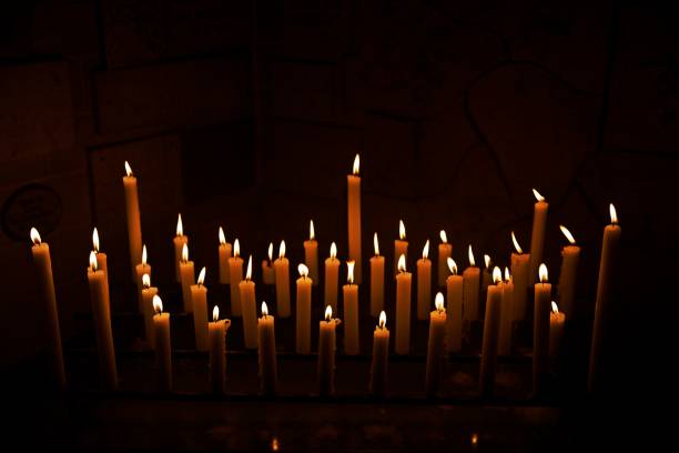istock burning candles in spiritual environment 1337898030