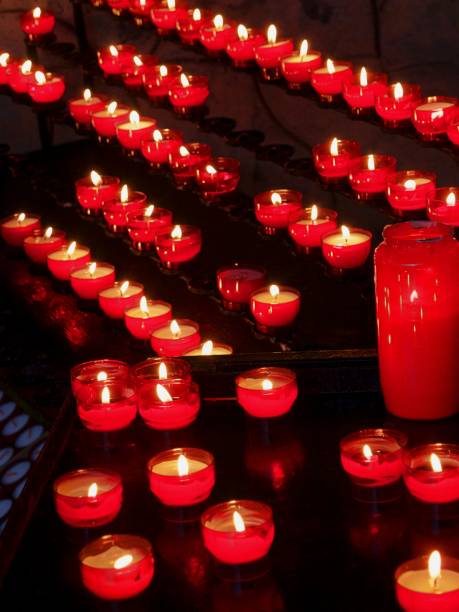istock burning candles in spiritual environment 1337898166