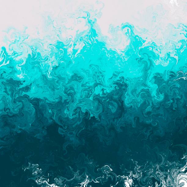 istock Deep blue, blue and white colours mix. Swirl distortion effect. 1337903532