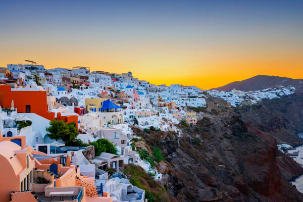 istock View of Oia at sunrise 1337906762