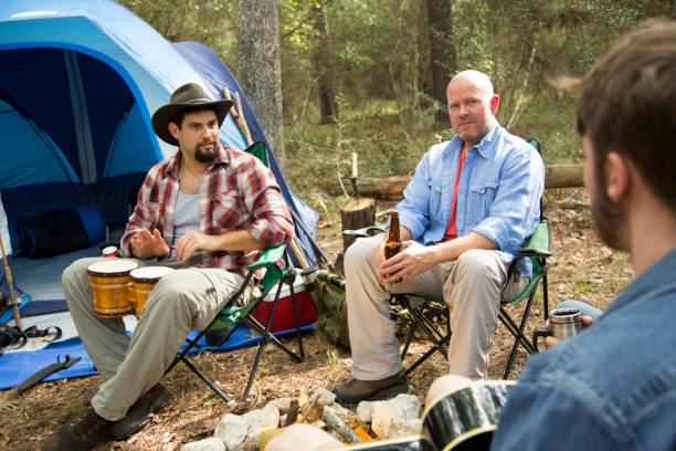 istock Outdoor Adventure.  Multiracial Group hiking and camping out. 1337908556