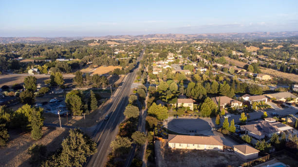istock Aerial View Small Town 1337909187
