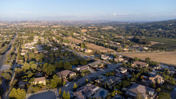 istock Aerial View Small Town 1337909233