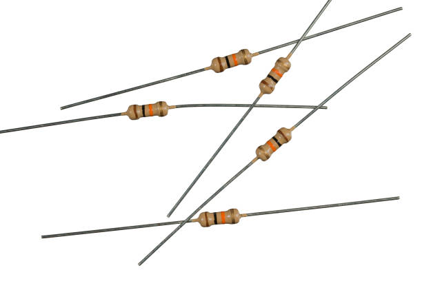 istock The resistor is carbon. Lying in a heap.  The main component in electronics. Close up, isolated. 1337915290