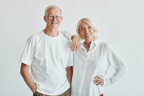 istock Senior Couple on White 1337921725