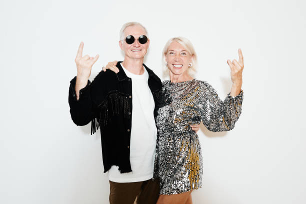 istock Cool Mature Couple at Party 1337921781