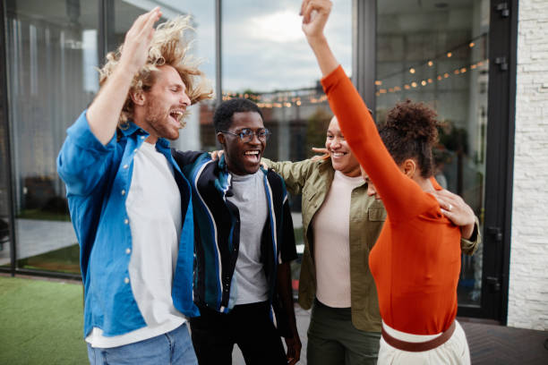 istock Carefree People Enjoying Rooftop Party 1337922260