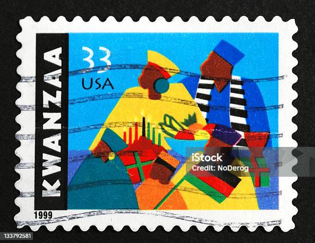 Kwanzaa Briefmarke Stockfoto und mehr Bilder von Afrikanische Kultur - Afrikanische Kultur, Familie, Fotografie
