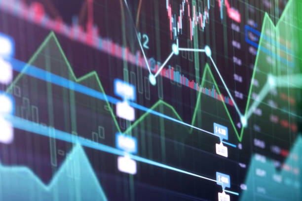istock Financial stock market graph. Stock Exchange. Selective focus 1337926503