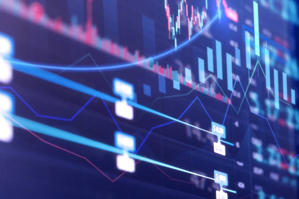 istock Financial stock market graph. Stock Exchange. Selective focus 1337926512