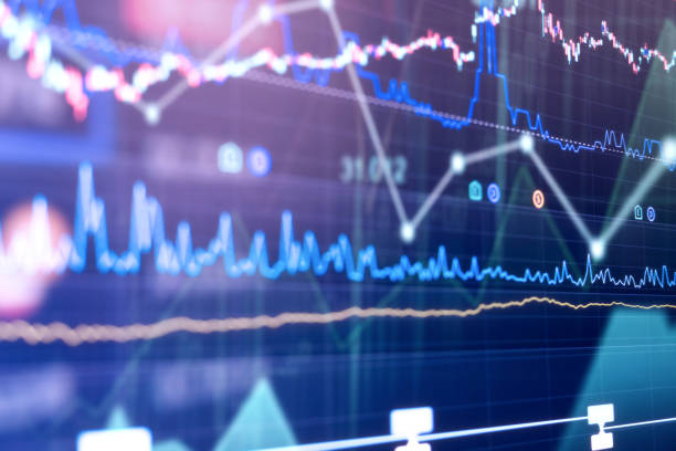 istock Financial stock market graph. Stock Exchange. Selective focus 1337926593