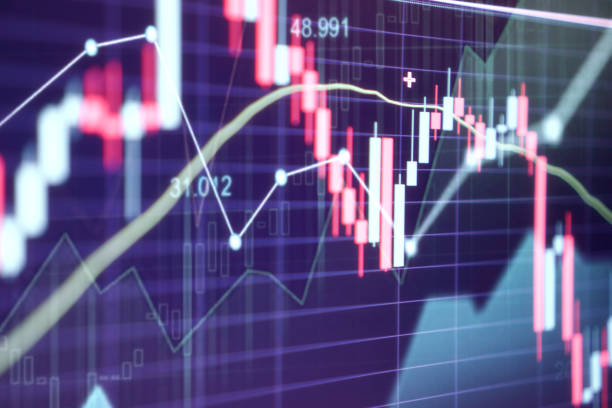 istock Financial stock market graph. Stock Exchange. Selective focus 1337926655