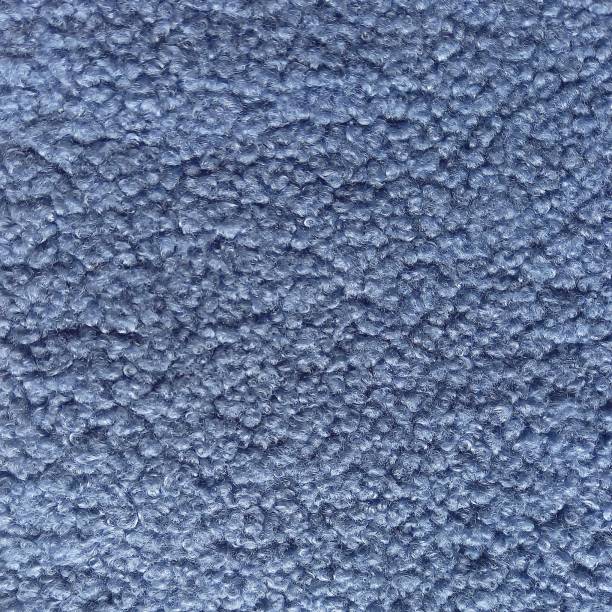 textura de tecido de lã de malha azul denim - blue carpet rug fiber - fotografias e filmes do acervo