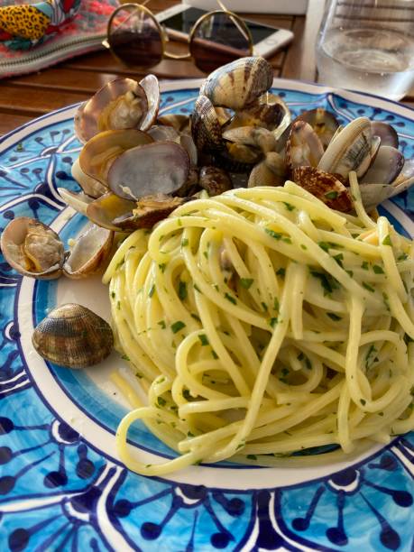 Seafood Pasta in Amalfi Coast Restaurant